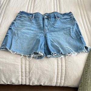 American Eagle Outfitters Distressed Blue Jean Shorts
